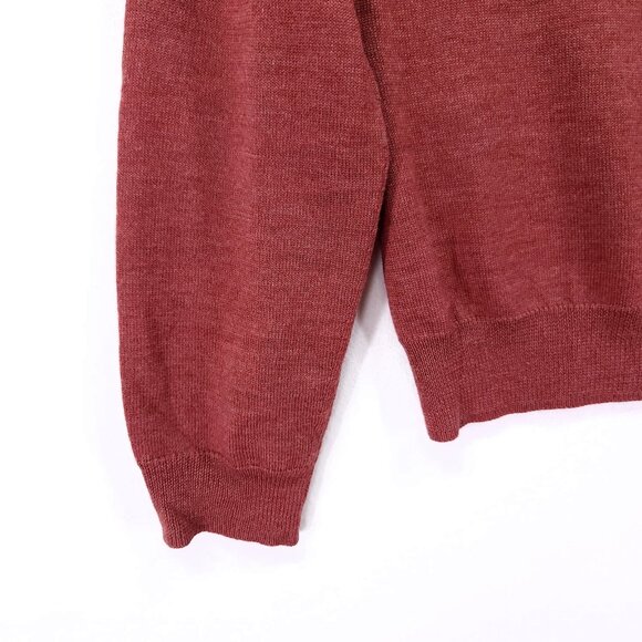 Brook Brothers Sweater Wool Silk Cashmere Womens Medium Red Pullover Top - Picture 12 of 13